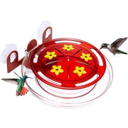 Kingsyard Window Hummingbird Feeder with Ant Moat, Strong Suction Cup Hummingbird Feeders