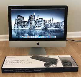 Apple IMac 21.5” Dual Core Silver Back {link removed}/500GB MS OFFICE. MOUSE AND KEYBOARD INCLUDED