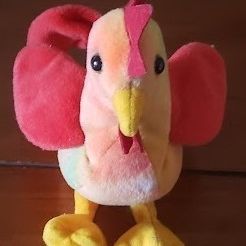 Small Turkey Stuffed Animal Beanie Plush Toy