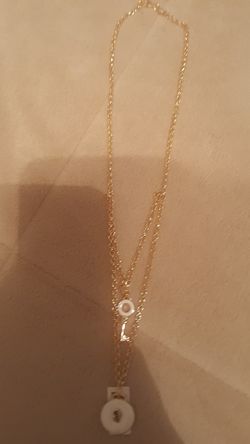 Gold plated soluble necklace