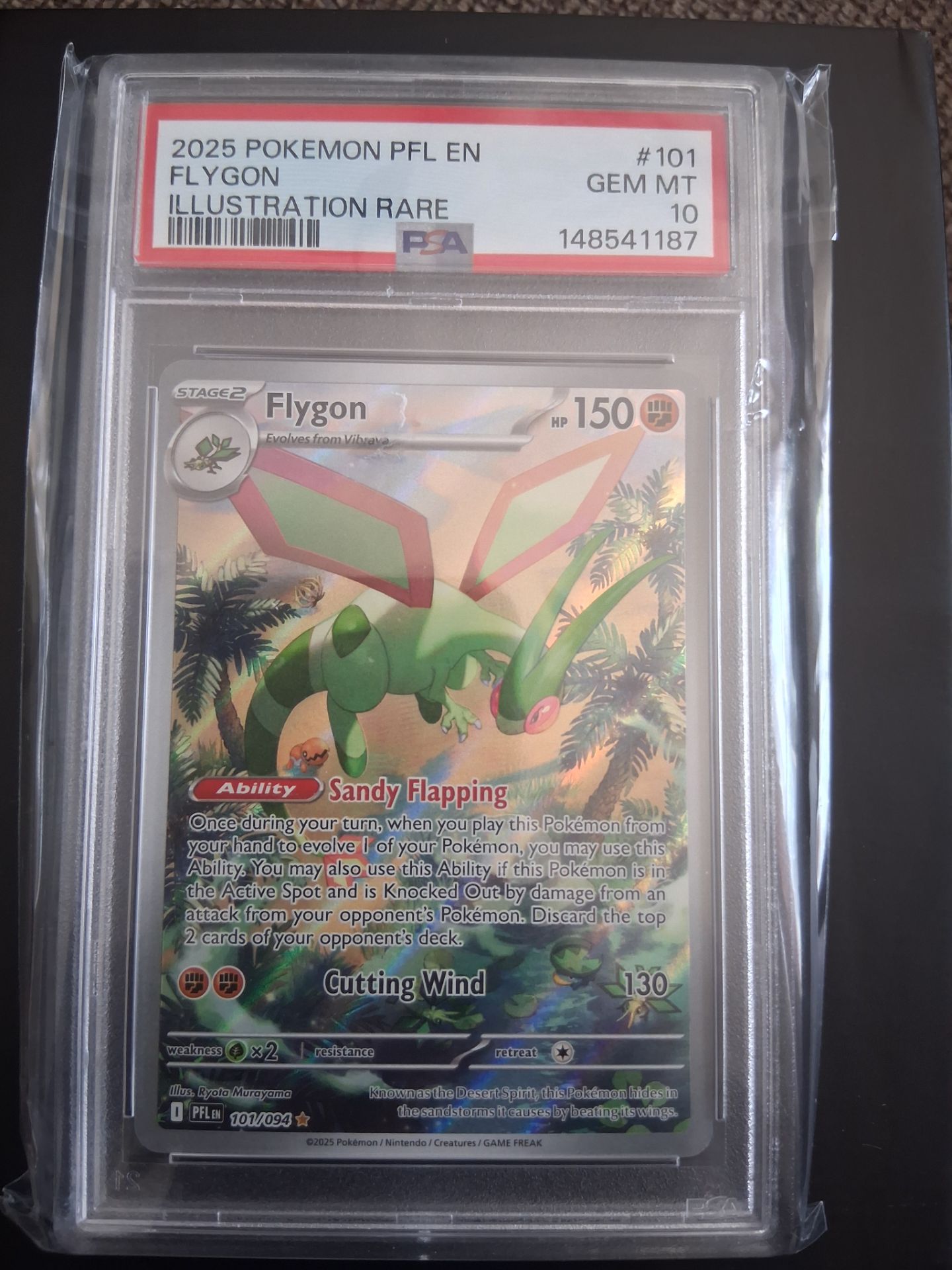 2025 POKÉMON PFL EN FLYGON ILLUSTRATION.....VERY RARE ❗️❗️❗️❗️