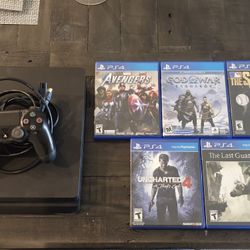 PS4 Slim w/ Controller, Hideit Wall Mount & Games $175 OBO
