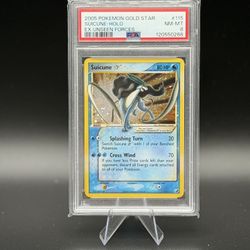 Pokemon Gold Star Suicune PSA 8