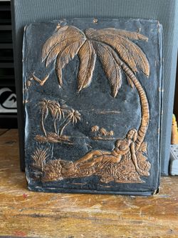 Hawaiian Embossed Copper Print