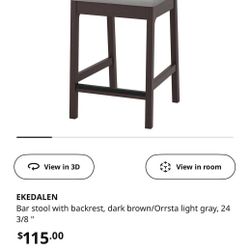 IKEA Bar Stool with backrest