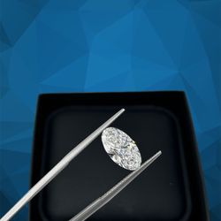 3.02 Carat Moval Shape Lab-grown Certified Diamond 