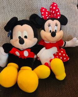 Mickey and Minnie puppets for both