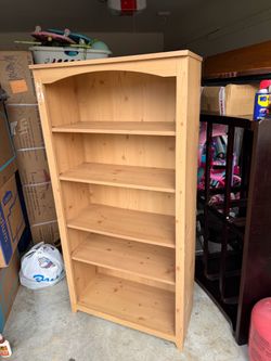 Light brown kids bookcase