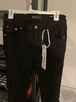 Purple jeans
