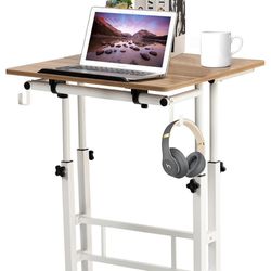 adjustable seated or standing desk
