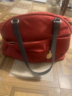 Used Once Lo & Sons Red Travel Bag **Like New**