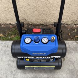 Kobalt QUIET TECH 4.3-Gallon Portable Electric 150 PSI Twin stack Air Compressor