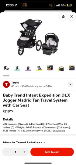 Babytrend Stroller (no Car seat Or Base Included)