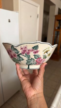Floral Porcelain Decorative Bowl