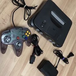 Nintendo 64  With Hook Ups And N64-VRU