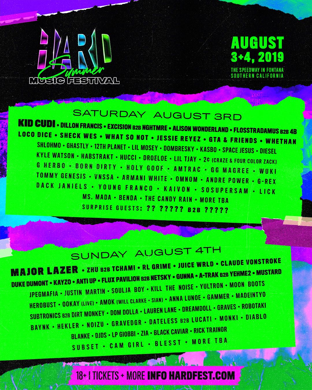 2 day wristbands for HARD SUMMER
