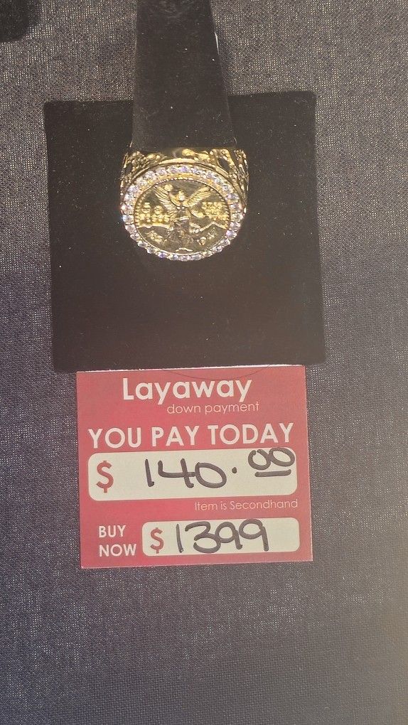 Nice Gold Ring With Diamonds Encrusted Here At Cash America Pawn On Summit Ave In Greensboro