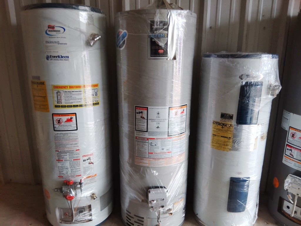 TWO 50 GALLON GAS WATER HEATERS 175 A PIECE ONE 30 GALLON ELECTRIC 150