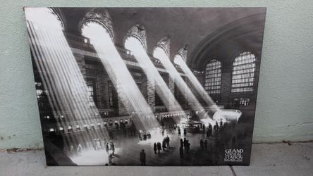 GRAND CENTRAL STATION NY 1934 LARGE BLACK AND WHITE HULTON COLLECTION POSTER ART ARTWORK