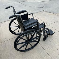 20 Inches Wide Wheelchair In Perfect Condition Easy To Fold Heavy Duty 
