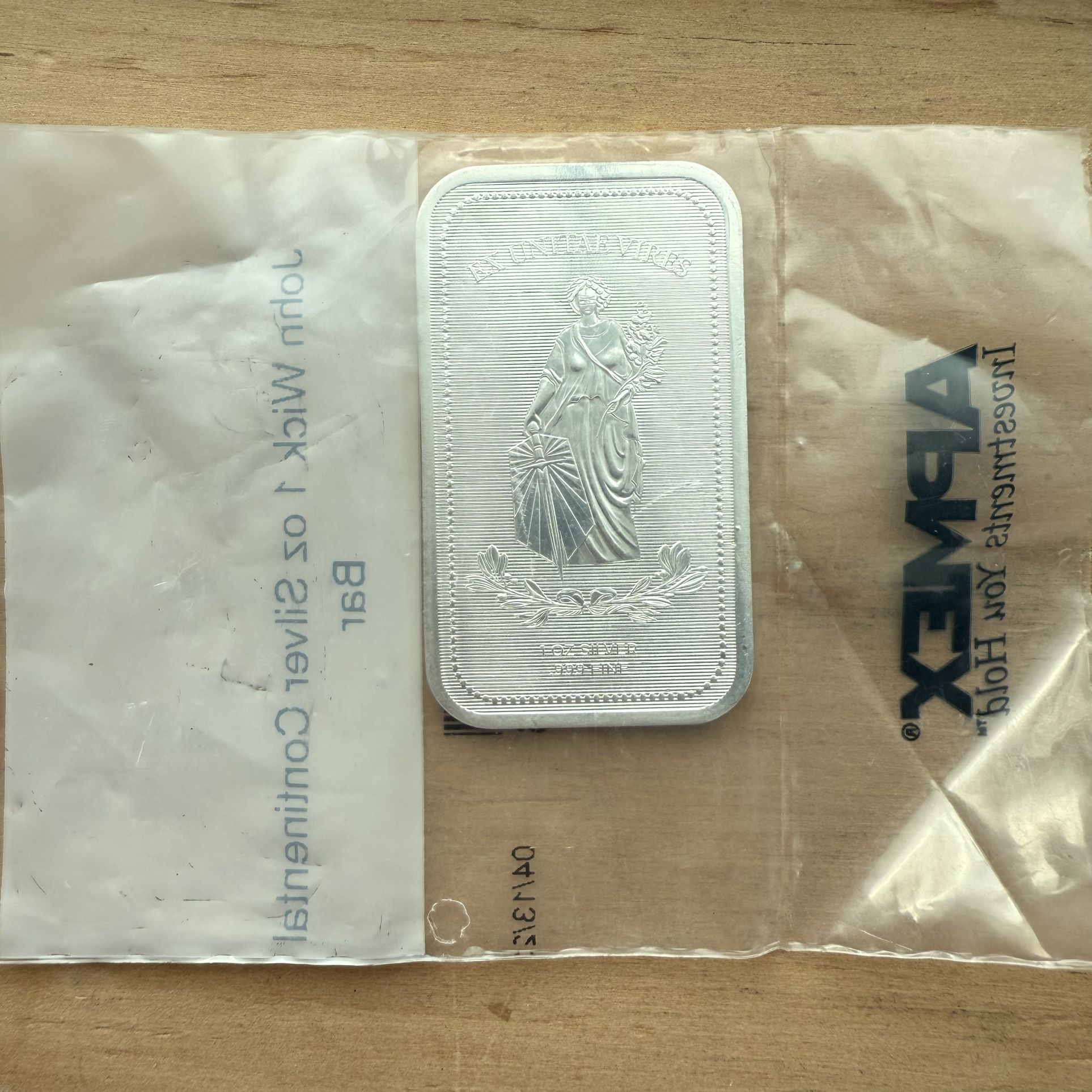 John Wick 1 oz Silver Continental Bar