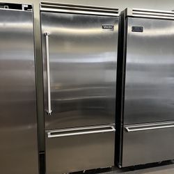 Viking 36”Wide Built In Bottom Freezer Refrigerator 5Series Stainless Steel 