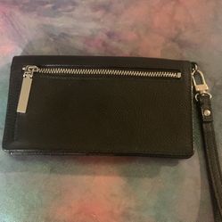 Black Leather Halogen Wallet