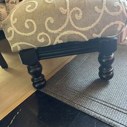 Reupholstered Foot Stool