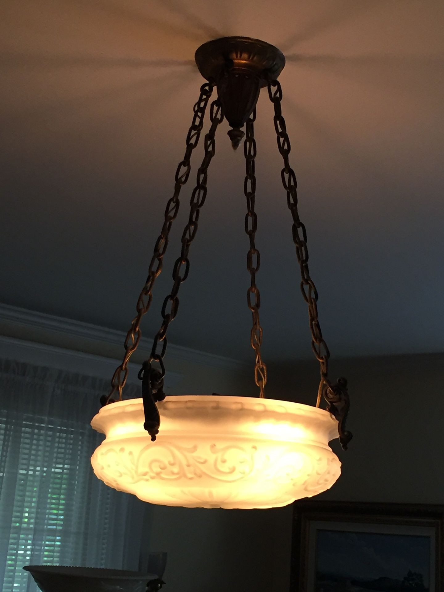 Antique chandelier in excellent working condition