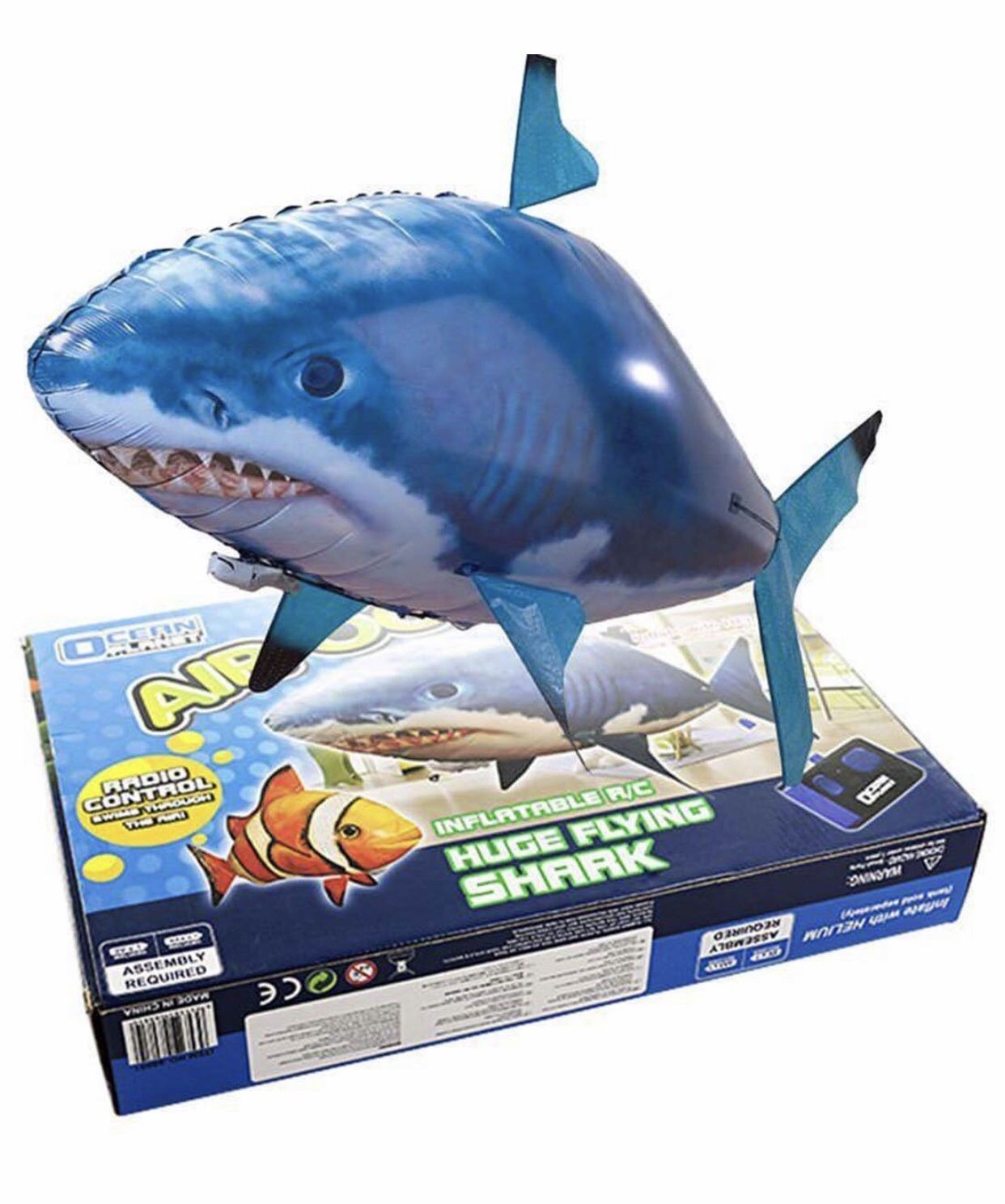 Remote control shark balloon deals