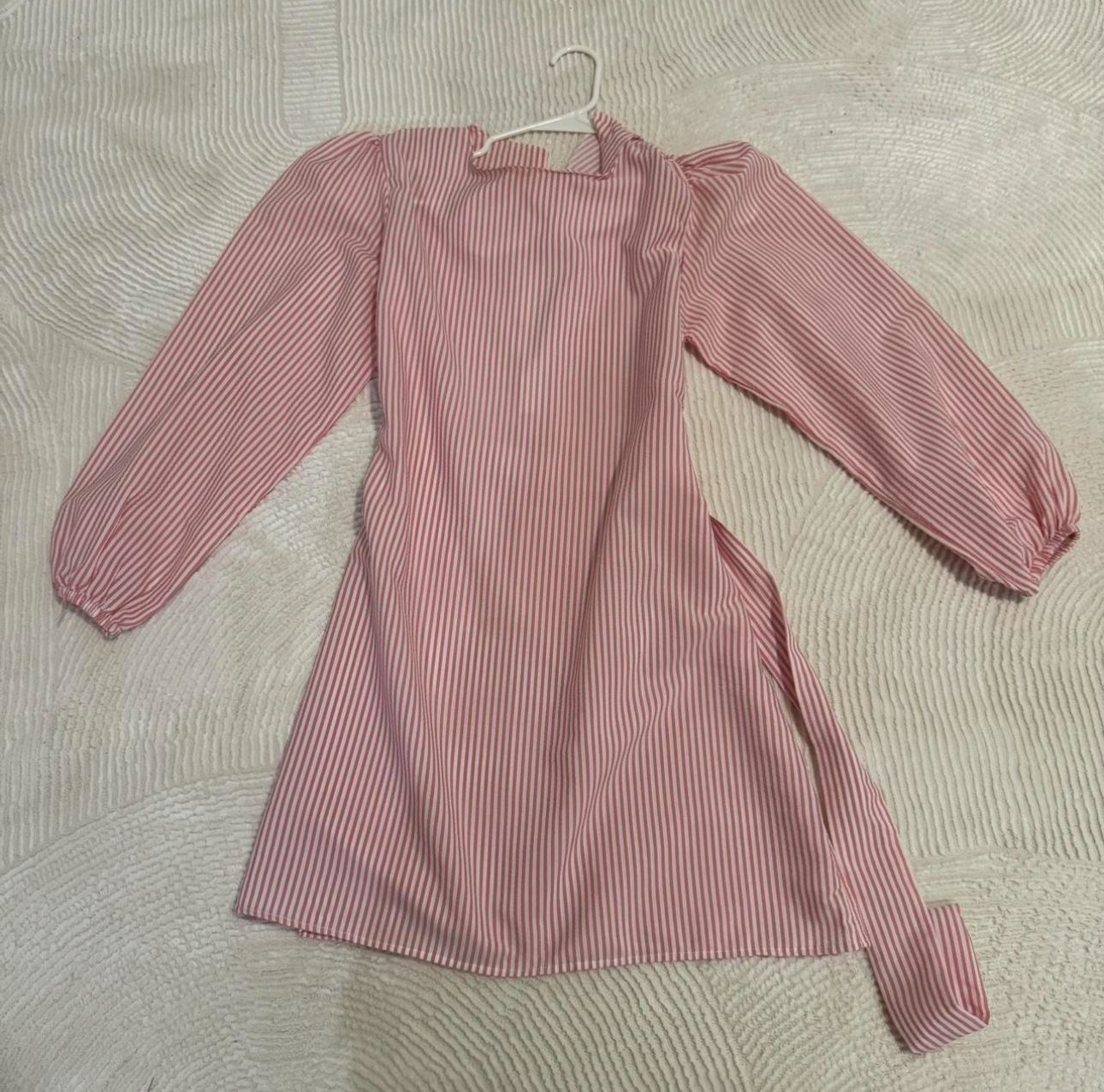 Pink & White Striped Tunic – Size M/