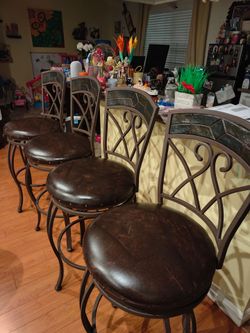 4 bar stools chairs barstools 30"