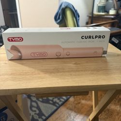 TYMO Automatic Rotating Curling Iron - TYMO CURLPRO Beach Waves Curling Wand, Portable Hair Curler, 500 Million Ionic, Dual Voltage & Lightweight for 