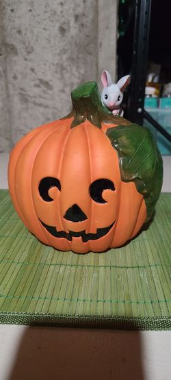 Ceramic Pumpkin with Mouse