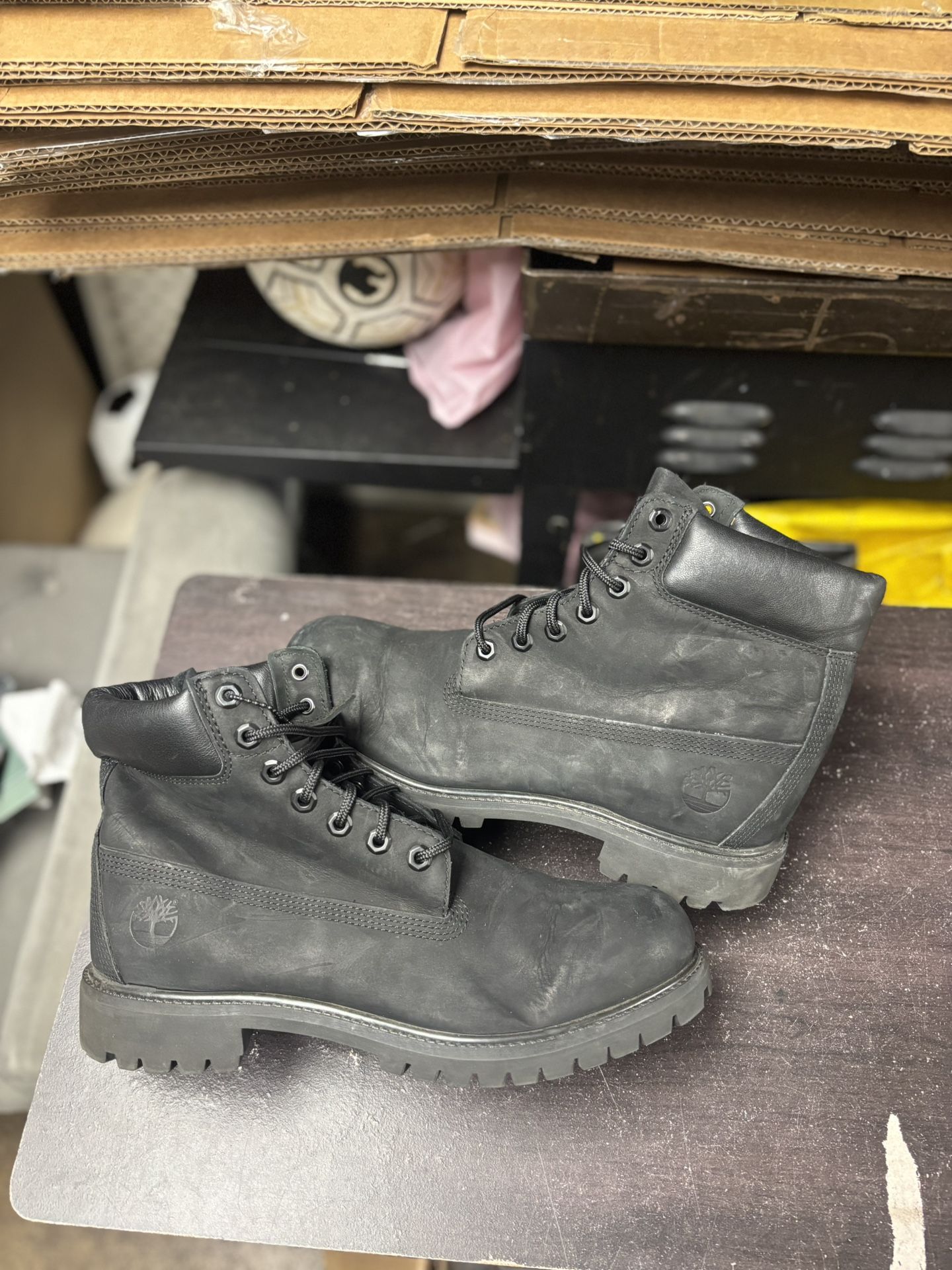 All Black Timberland Boots