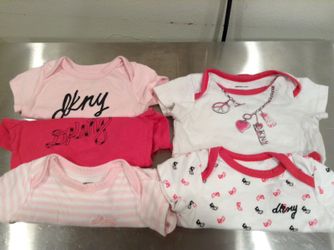 DKNY 6-9 onesies