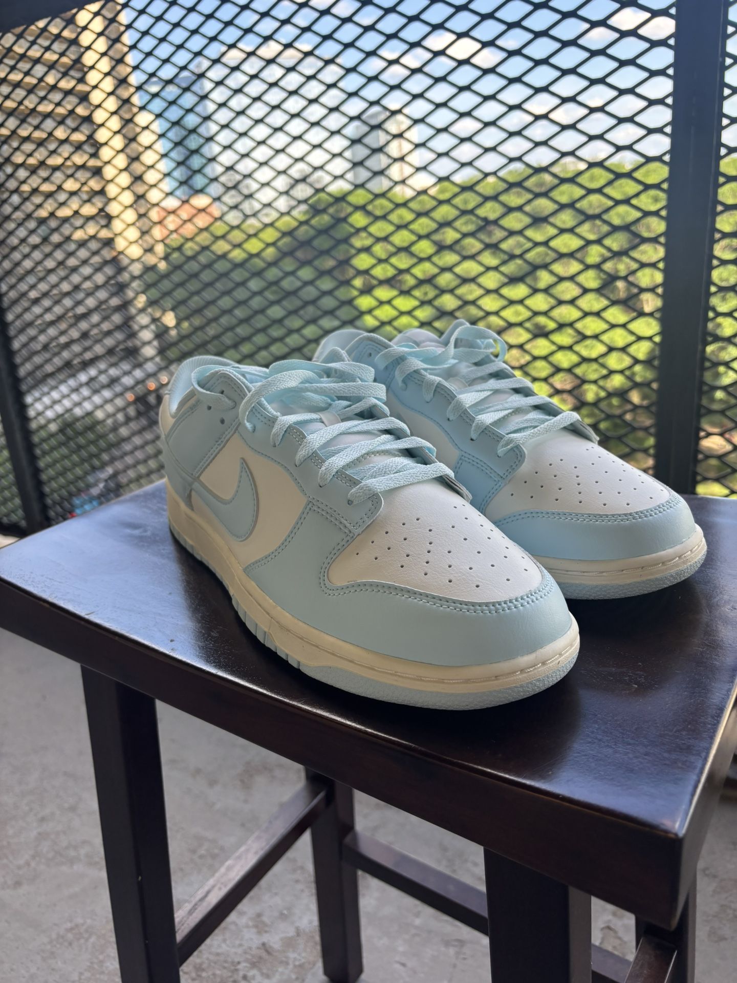 Nike Dunk Low Retro Pale Ivory Galcier Blue Size 13