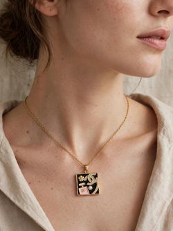 Gold-Tone Fashion Pendant Necklace