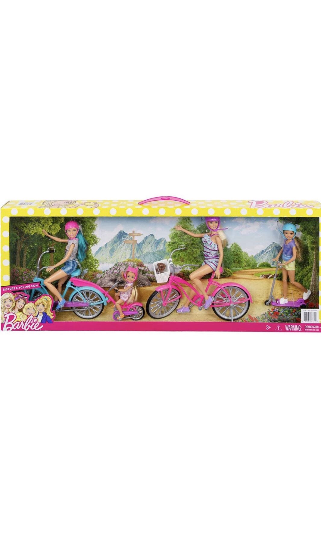 Barbie Sister Cycling Fun Playset