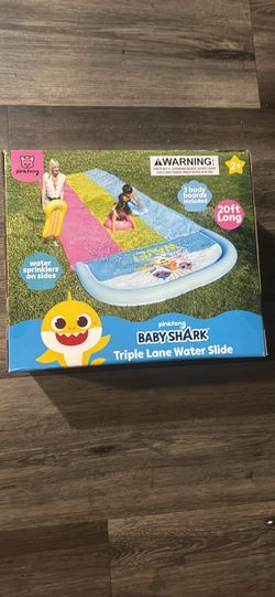 Baby shark water slide