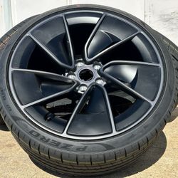 4x OEM 2026 Tesla Model 3 Performance 20" Warp Wheels and Pirelli NEW TIRES