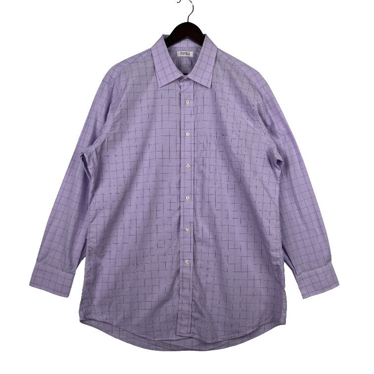 barneys dress shirts RARE Barneys New York Men's Long Sleeve Dress Shirt 16.5 35 Herringbone Blue