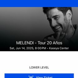 1 Ticket To Melendi 20 Años Tour Concert At Kaseya Center On June 14,2025