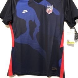 Nike Womens USA Soccer Jersey Away 2021 Blue CD0907 475 Size L