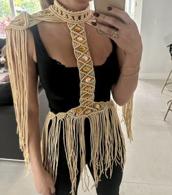 Macrame Cover Up Beige 