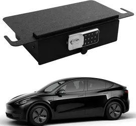 WASAI Under Seat Drawer Safe Center Console Gun Safe Vault for Tesla Model Y 2021-2024