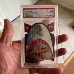 Allen Iverson Spx Die Cut Psa 9