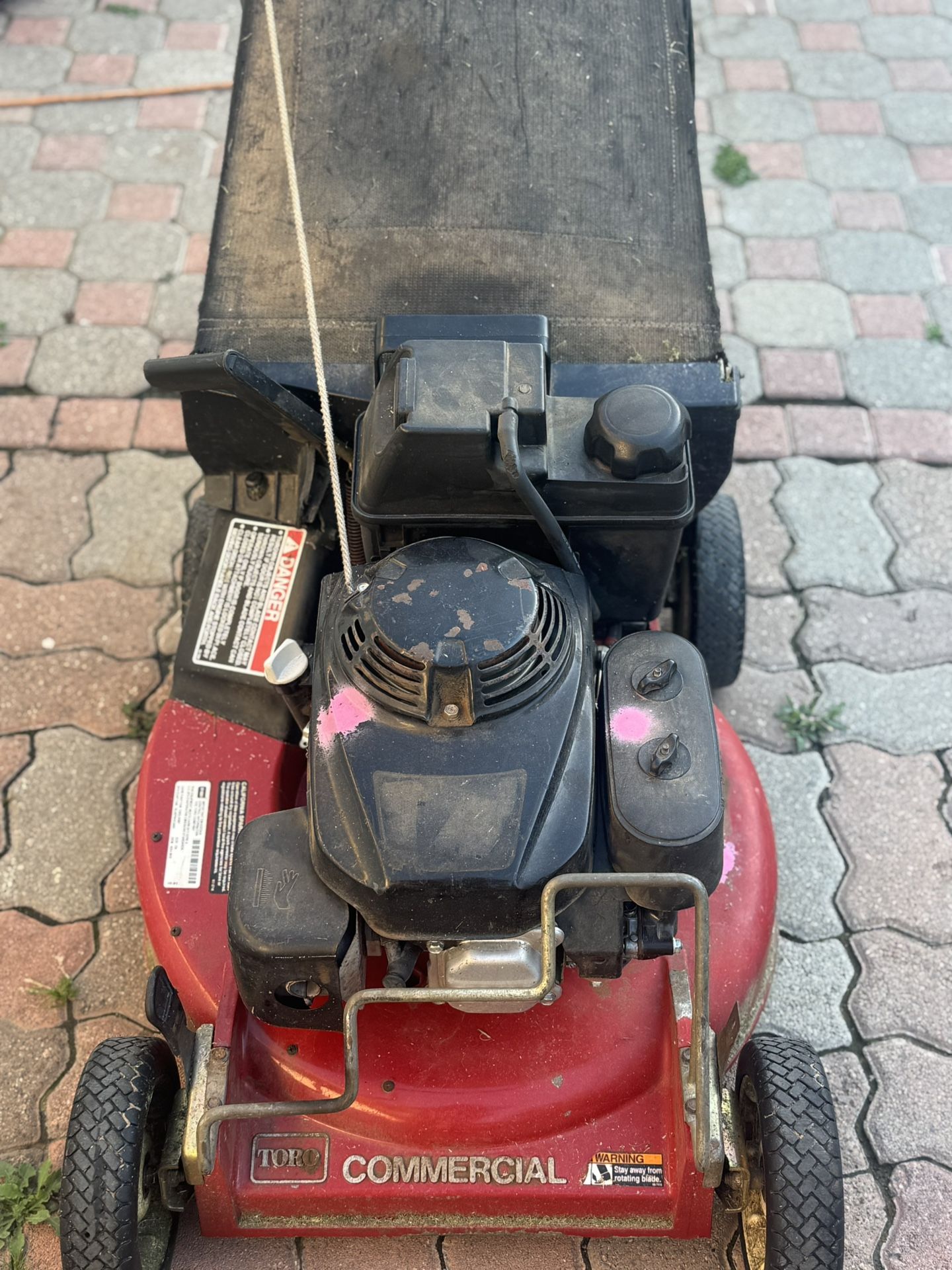 toro commercial motor honda no clutch