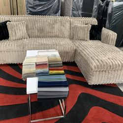 $899 Brand New Corduroy Sectional Made In The USA 🇺🇸 (Read Description Below)
