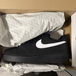 Nike Air Force 1 ‘07 Black And White Leather